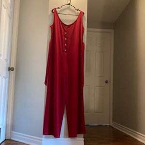 Streetwear Society Sleeveless Jumpsuit with Belt